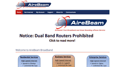 Desktop Screenshot of airebeam.com